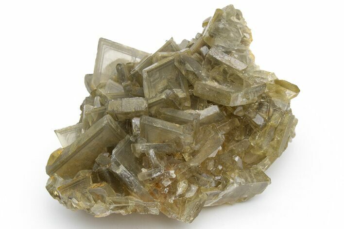Yellow-Brown Tabular Barite Crystals with Phantoms - Peru #224405